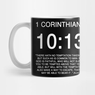 1 Corinthians 10:13 Bible Verse KJV Text Mug